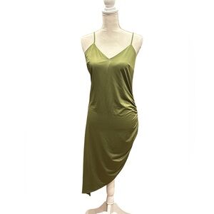 B Flawless Olive Green spaghetti strap dress